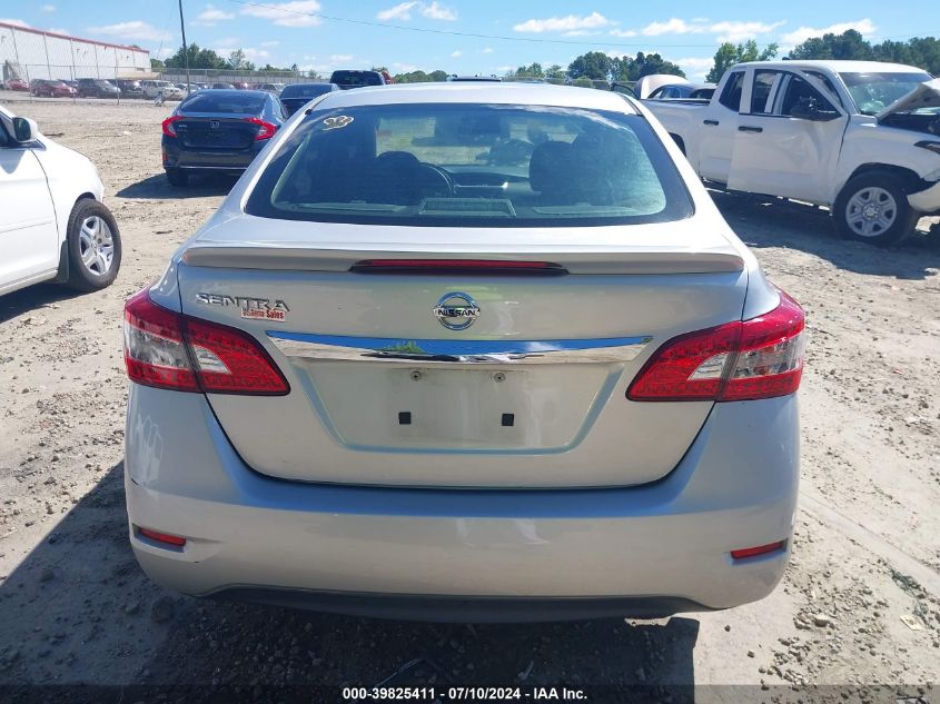 2015 Nissan Sentra S VIN: 3N1AB7AP8FY249408 Lot: 39825411