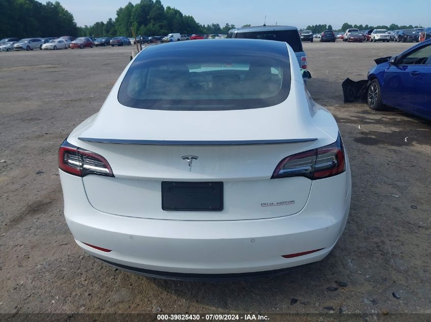 2019 Tesla Model 3 Long Range/Performance VIN: 5YJ3E1EB1KF429523 Lot: 39825430