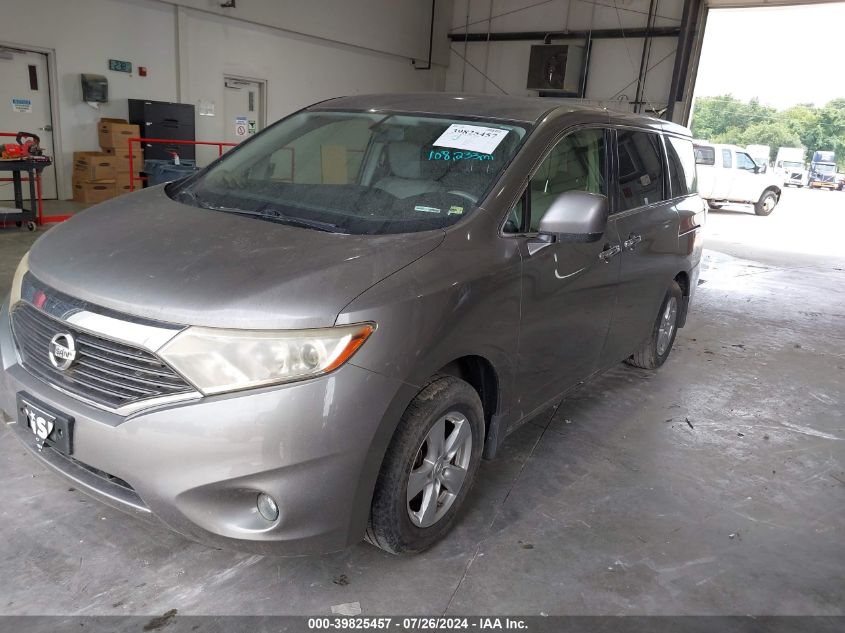 2013 Nissan Quest Sv VIN: JN8AE2KP7D9066241 Lot: 39825457
