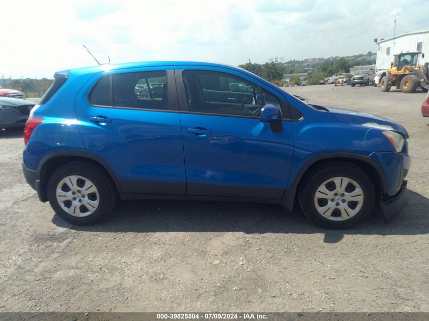 2015 Chevrolet Trax 1Ls VIN: KL7CJKSB8FB259740 Lot: 39825504