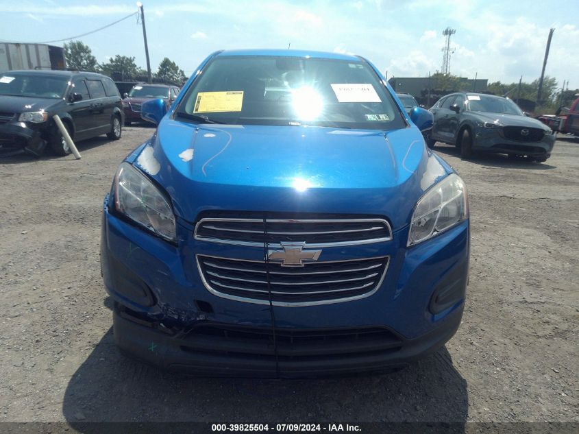 2015 Chevrolet Trax 1Ls VIN: KL7CJKSB8FB259740 Lot: 39825504