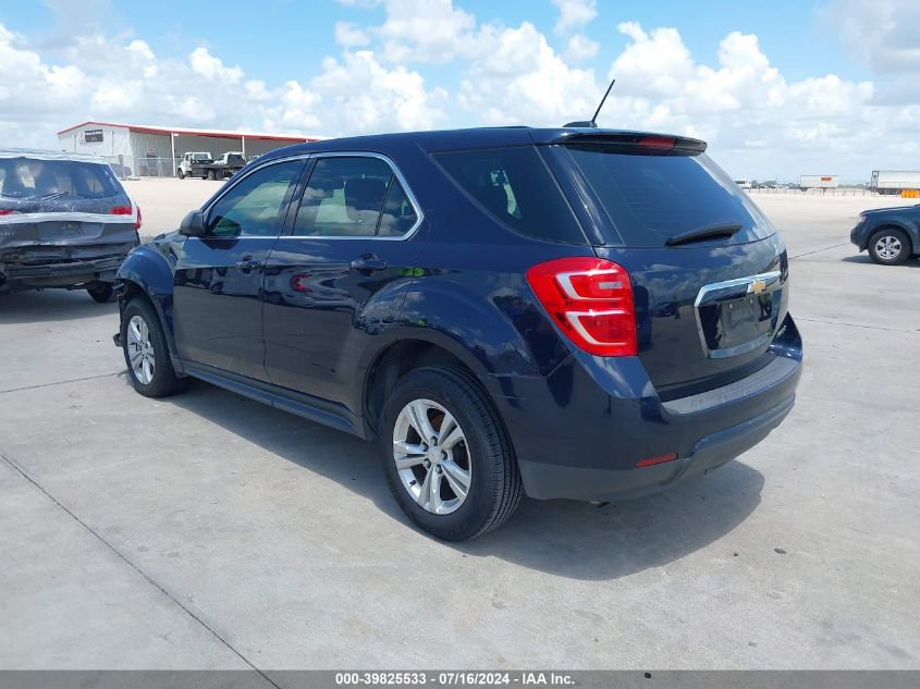 2016 Chevrolet Equinox Ls VIN: 2GNALBEK1G1135415 Lot: 39825533