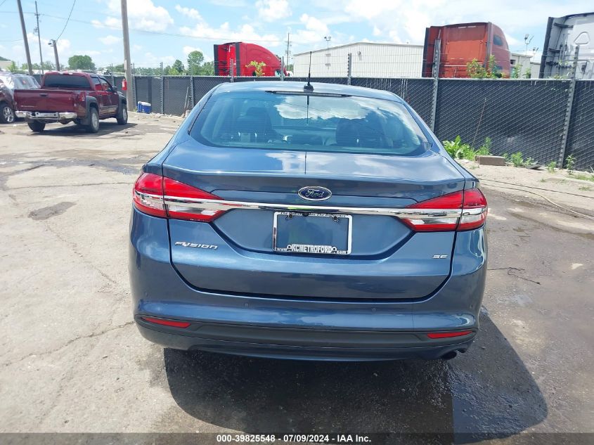 2018 Ford Fusion Se VIN: 3FA6P0H70JR107676 Lot: 39825548