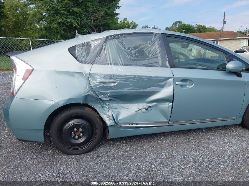 2013 Toyota Prius Three VIN: JTDKN3DUXD1662497 Lot: 39825566