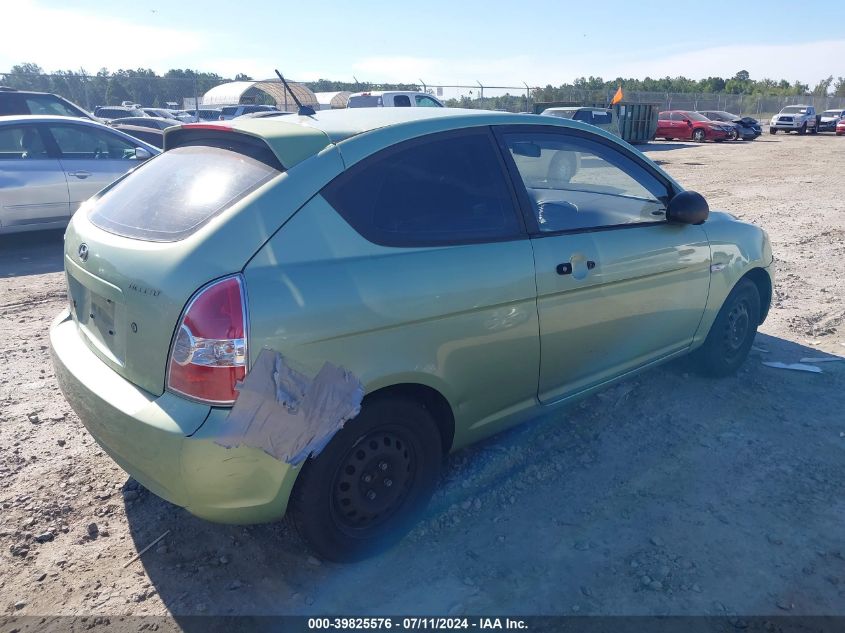 KMHCM36C07U002365 | 2007 HYUNDAI ACCENT