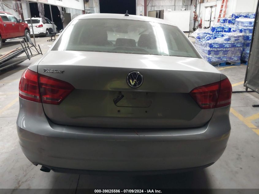 2012 Volkswagen Passat 2.5L S VIN: 1VWAP7A3XCC023769 Lot: 39825586