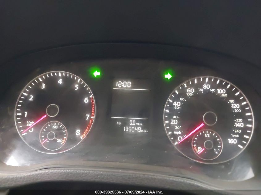 2012 Volkswagen Passat 2.5L S VIN: 1VWAP7A3XCC023769 Lot: 39825586