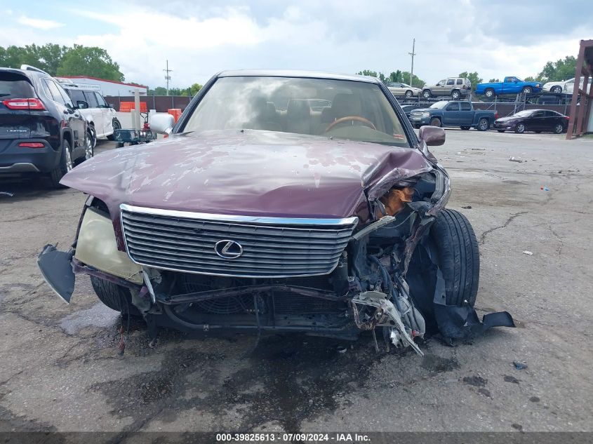 1998 Lexus Ls 400 VIN: JT8BH28FXW0131028 Lot: 39825613