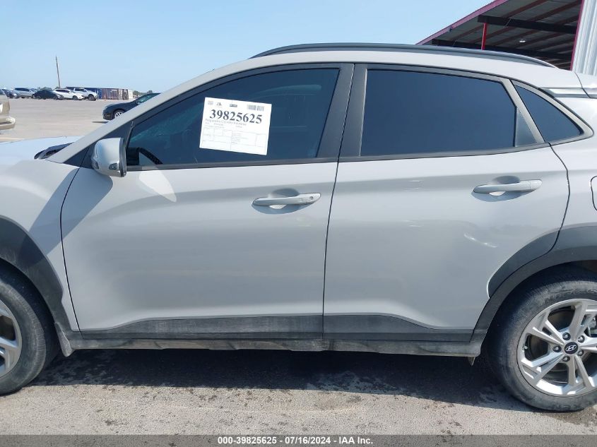 2022 Hyundai Kona Sel VIN: KM8K3CAB9NU880709 Lot: 39825625