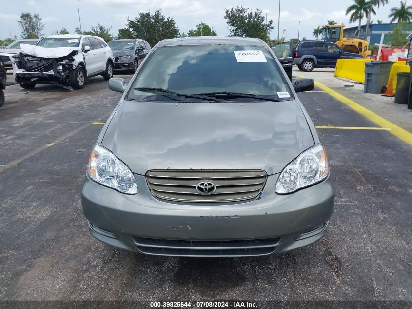 2004 Toyota Corolla Le VIN: 2T1BR38E14C196655 Lot: 39825644