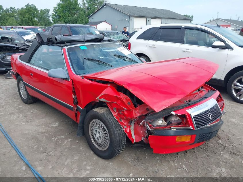 1989 Chrysler Lebaron VIN: 1C3XJ45K7KG243557 Lot: 39825656