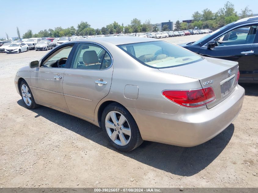 2005 Lexus Es 330 VIN: JTHBA30G955106928 Lot: 39825657