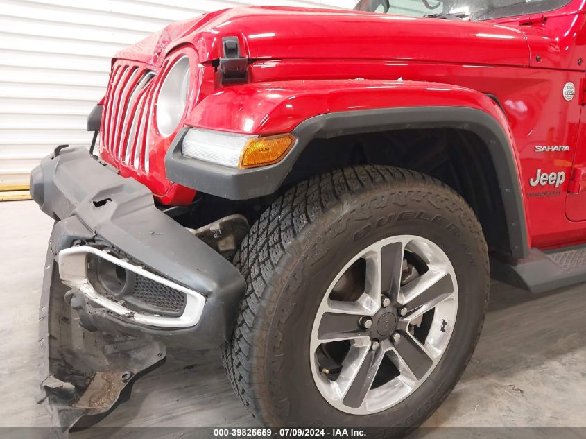 2020 Jeep Wrangler Unlimited Sahara 4X4 VIN: 1C4HJXEN5LW203674 Lot: 39825659