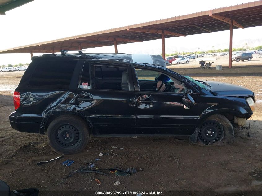 2005 Honda Pilot Exl VIN: 2HKYF18565H508863 Lot: 39825799