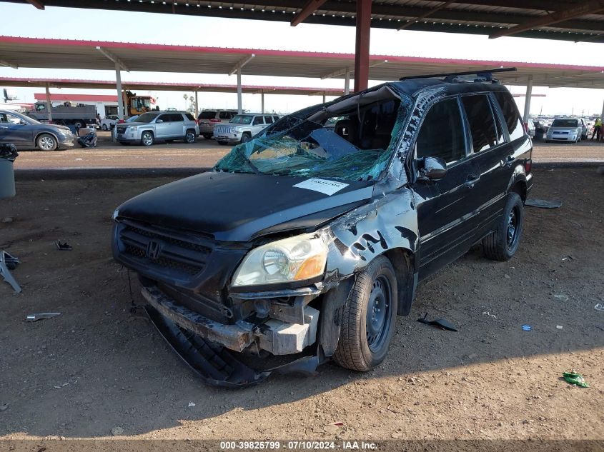 2005 Honda Pilot Exl VIN: 2HKYF18565H508863 Lot: 39825799