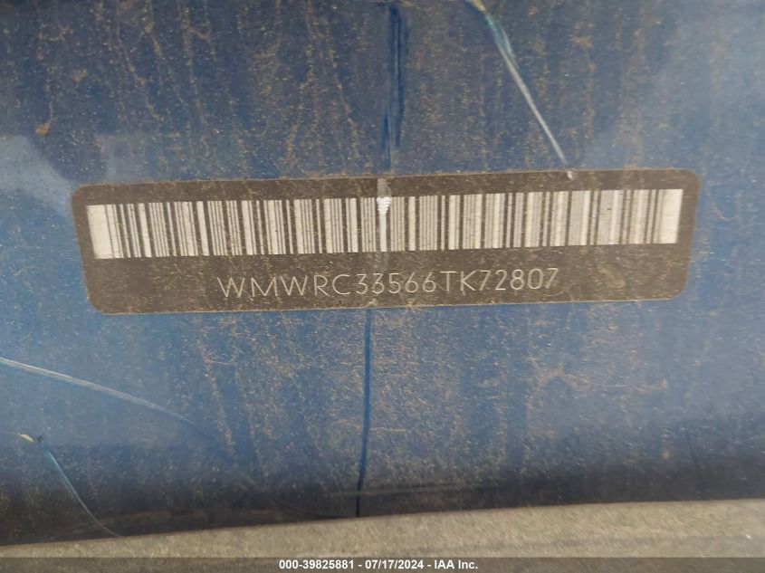 2006 Mini Cooper VIN: WMWRC33566TK72807 Lot: 39825881