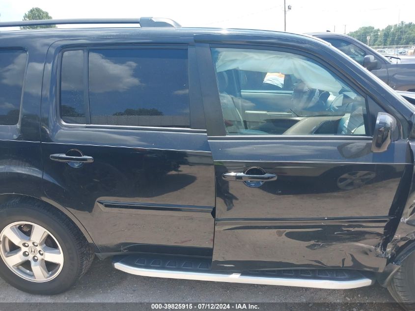 2011 Honda Pilot Ex-L VIN: 5FNYF3H52BB040510 Lot: 39825915