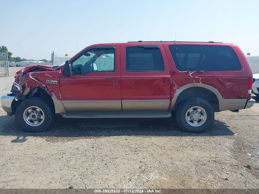 2000 Ford Excursion Limited VIN: 1FMSU43F0YEE53386 Lot: 39825920