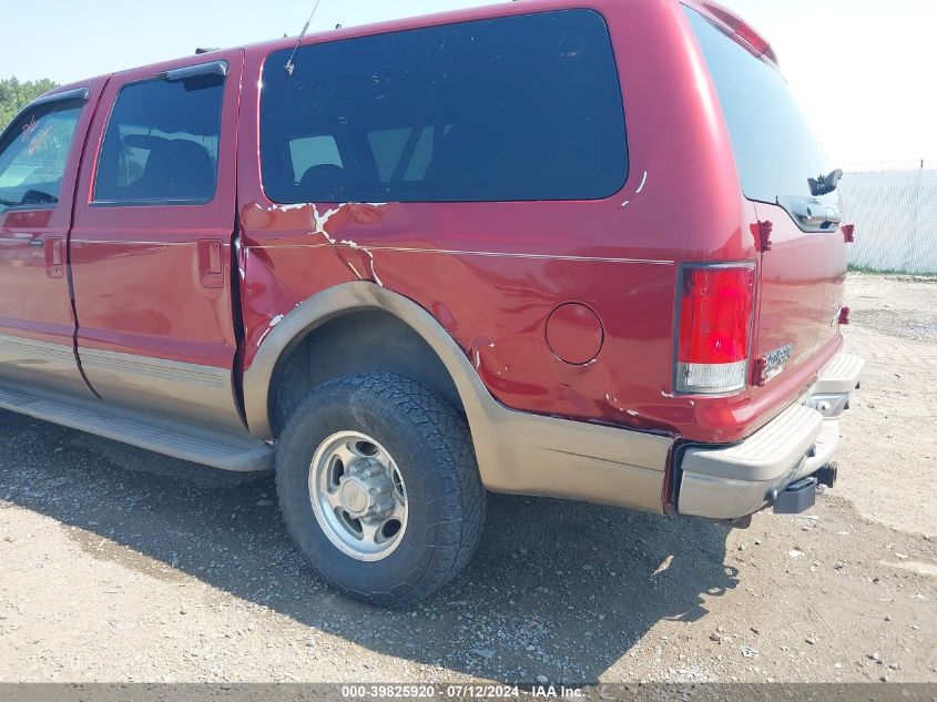 2000 Ford Excursion Limited VIN: 1FMSU43F0YEE53386 Lot: 39825920