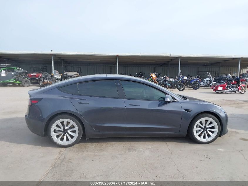 2022 Tesla Model 3 Rear-Wheel Drive VIN: 5YJ3E1EA2NF241122 Lot: 39825934