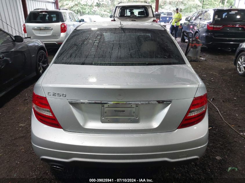 2012 Mercedes-Benz C 250 Luxury/Sport VIN: WDDGF4HBXCR196450 Lot: 39825941