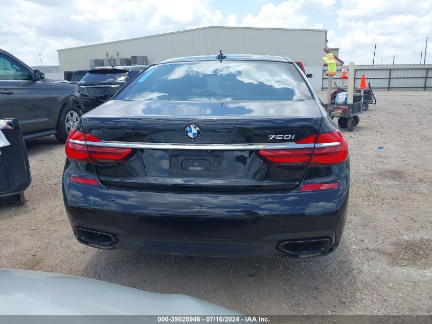 2016 BMW 750I VIN: WBA7F0C52GGM20474 Lot: 39825946