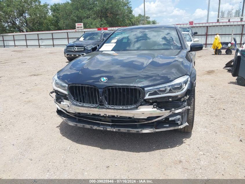 2016 BMW 750I VIN: WBA7F0C52GGM20474 Lot: 39825946