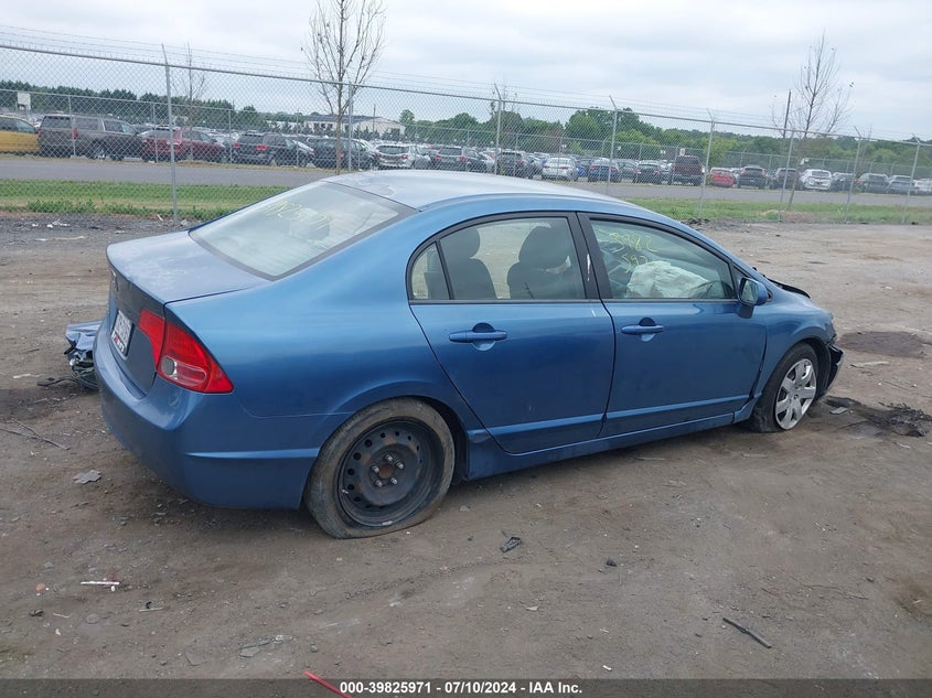 2008 Honda Civic Lx VIN: 2HGFA16518H534276 Lot: 39825971