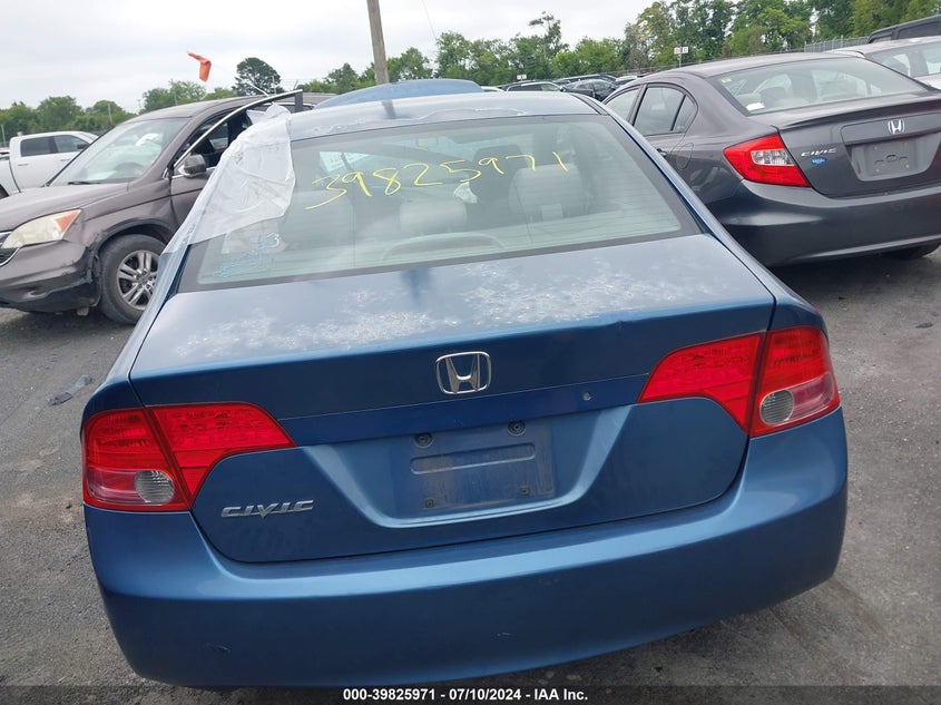 2008 Honda Civic Lx VIN: 2HGFA16518H534276 Lot: 39825971