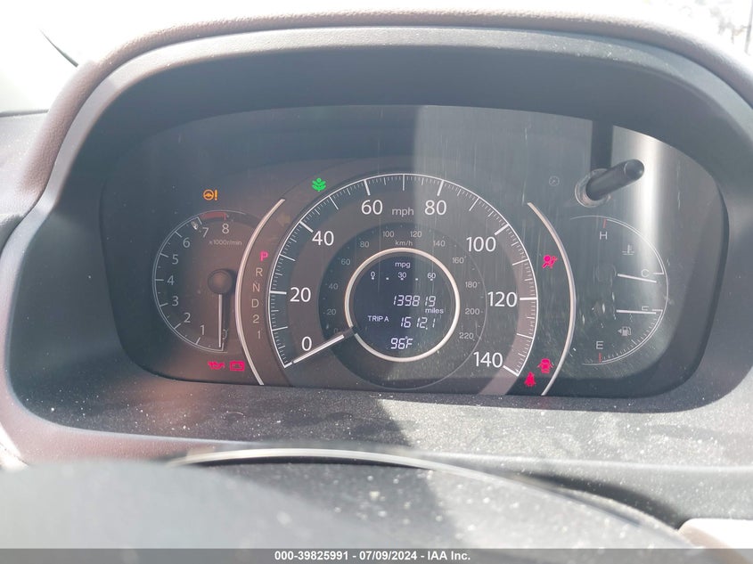 2013 Honda Cr-V Ex-L VIN: 5J6RM3H77DL022574 Lot: 39825991