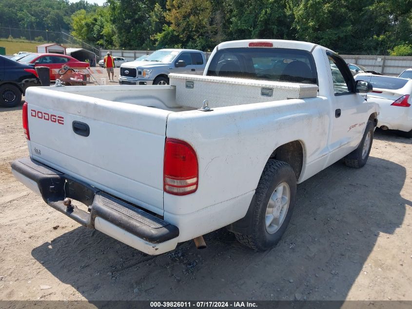 1998 Dodge Dakota Slt/Sport VIN: 1B7FL26X9WS537898 Lot: 39826011