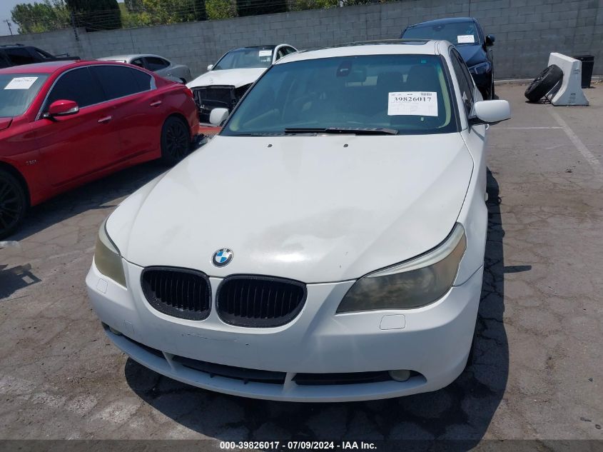 2007 BMW 5 Series 525I VIN: WBANE53507CY05045 Lot: 39826017