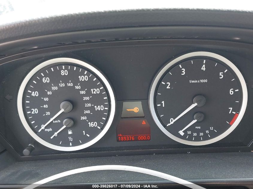 2007 BMW 5 Series 525I VIN: WBANE53507CY05045 Lot: 39826017