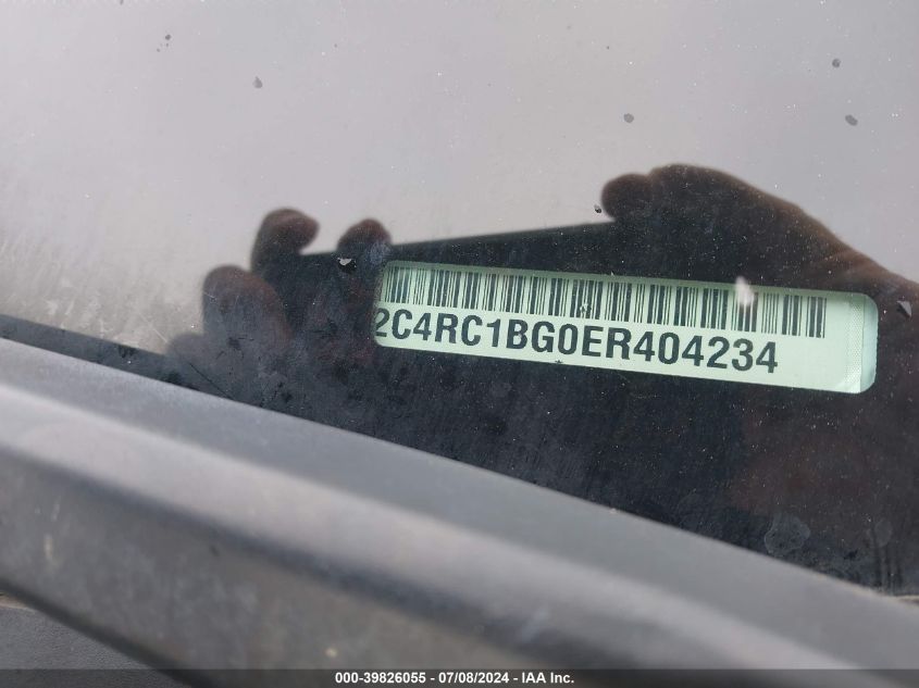 2014 Chrysler Town & Country Touring VIN: 2C4RC1BG0ER404234 Lot: 39826055