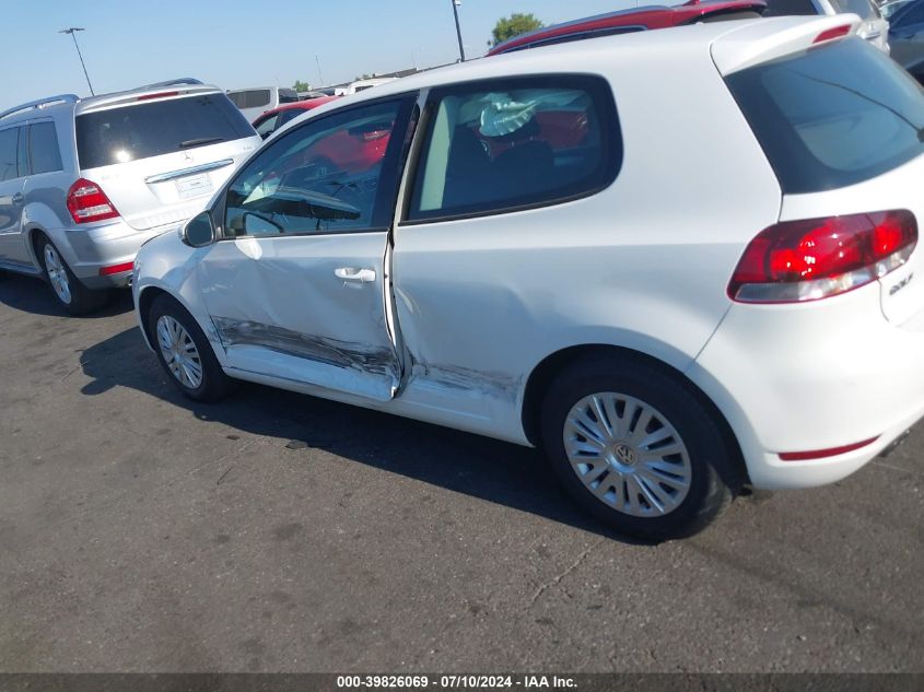 2013 Volkswagen Golf VIN: WVWBB7AJ2DW125765 Lot: 39826069