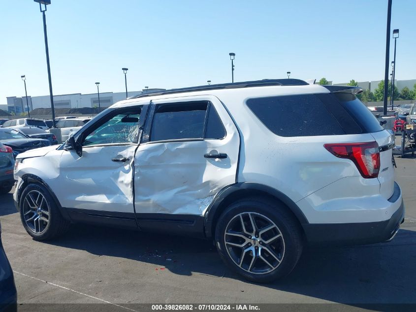2017 Ford Explorer Sport VIN: 1FM5K8GT6HGD21571 Lot: 39826082