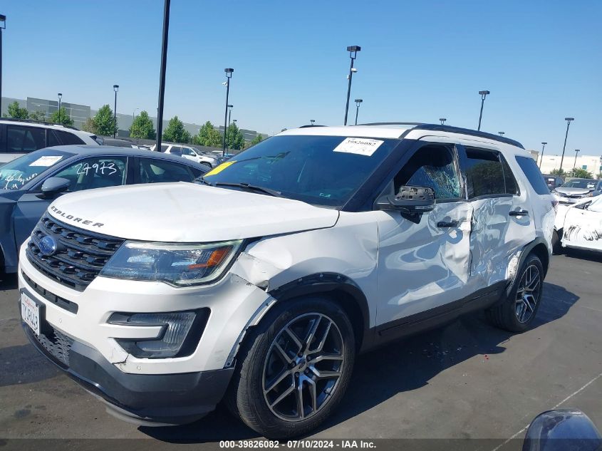 2017 Ford Explorer Sport VIN: 1FM5K8GT6HGD21571 Lot: 39826082