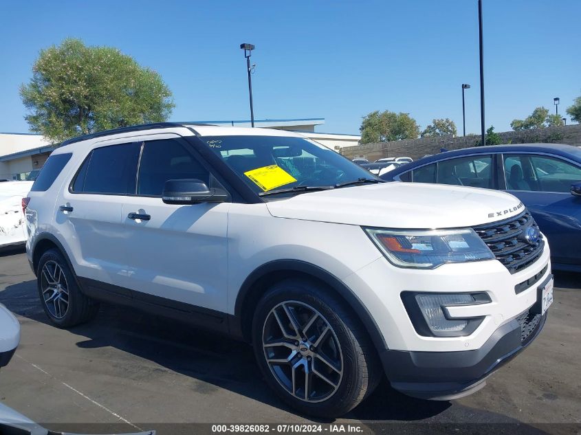 2017 Ford Explorer Sport VIN: 1FM5K8GT6HGD21571 Lot: 39826082