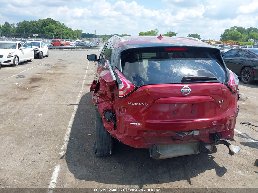 2015 Nissan Murano Sl VIN: 5N1AZ2MG5FN263475 Lot: 39826089