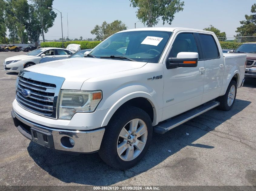 2013 Ford F-150 Lariat VIN: 1FTFW1CT7DKE61923 Lot: 39826120