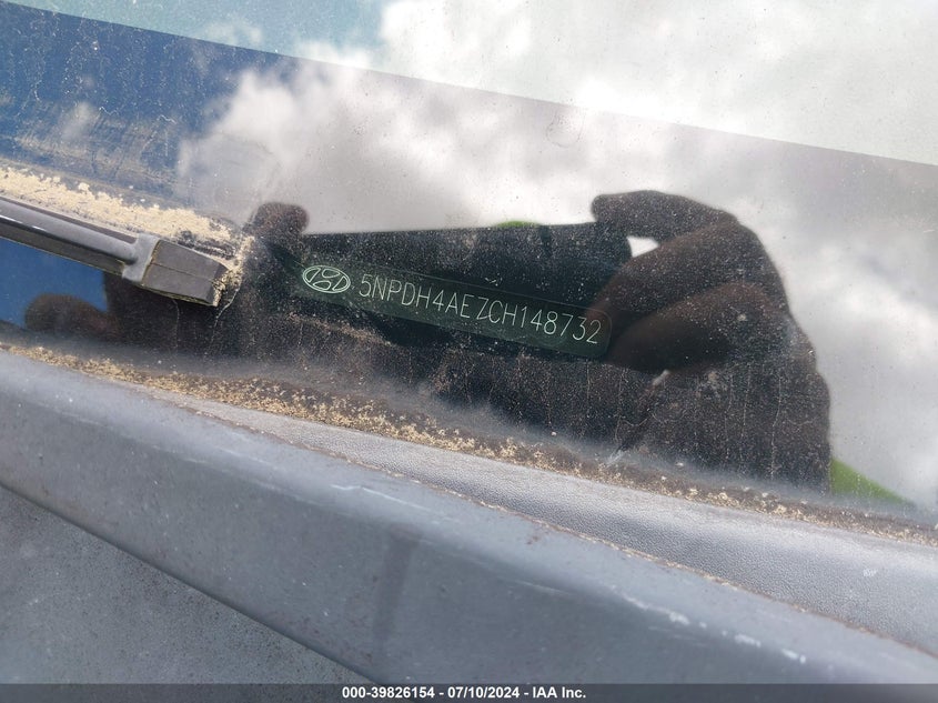 2012 Hyundai Elantra Gls/Limited VIN: 5NPDH4AE7CH148732 Lot: 39826154