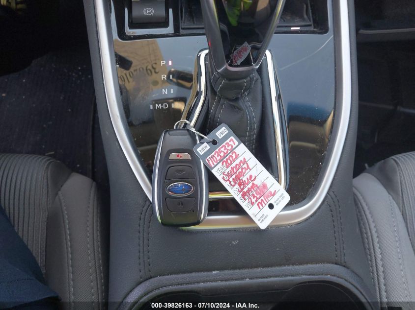 2022 Subaru Legacy Premium VIN: 4S3BWAD62N3023569 Lot: 39826163