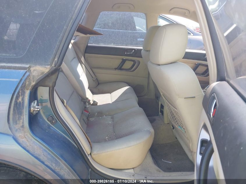 2007 Subaru Outback 2.5I VIN: 4S4BP61C277332812 Lot: 39826185