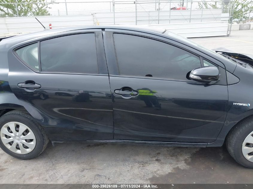 2012 Toyota Prius C Three VIN: JTDKDTB31C1006183 Lot: 39826189