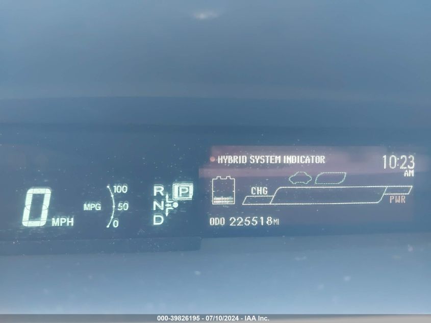 2012 Toyota Prius Four VIN: JTDKN3DU5C1583009 Lot: 39826195