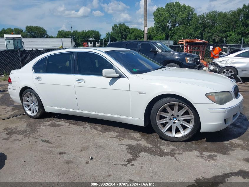 2006 BMW 750Li VIN: WBAHN83516DT37155 Lot: 39826204