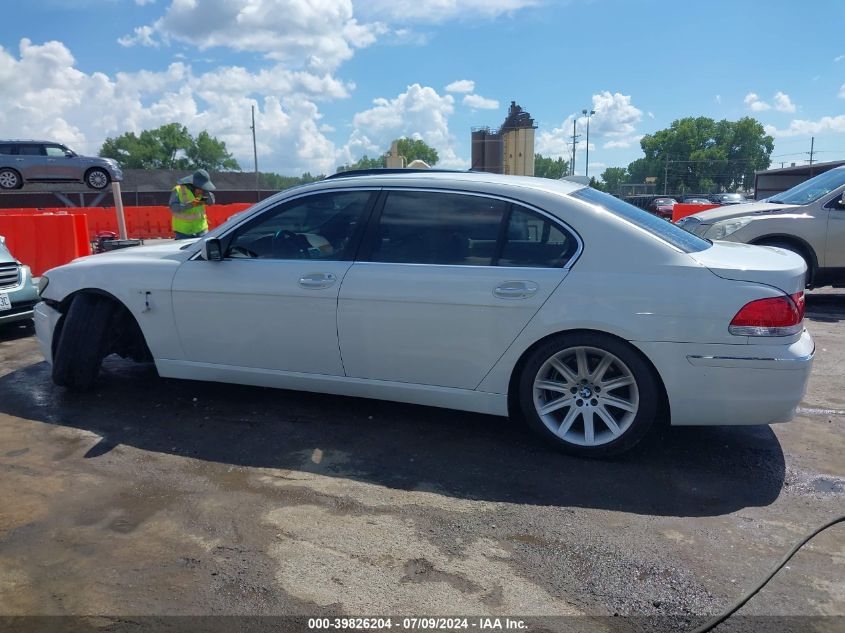 2006 BMW 750Li VIN: WBAHN83516DT37155 Lot: 39826204