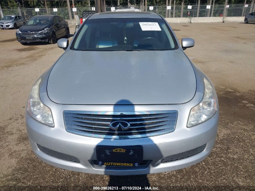 2008 Infiniti G35 VIN: JNKBV61FX8M280724 Lot: 39826213