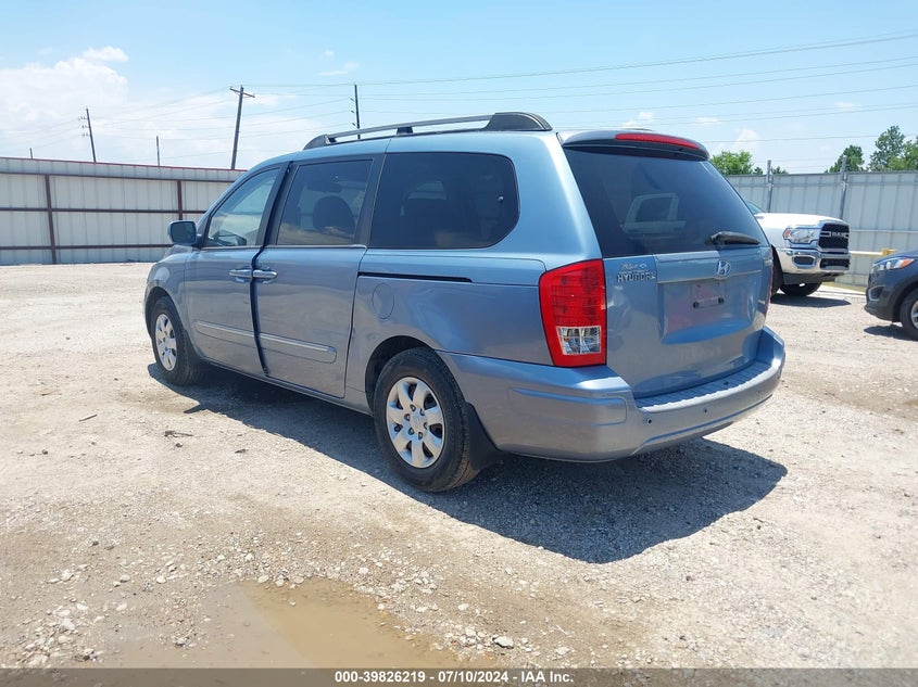 2008 Hyundai Entourage Gls/Limited VIN: KNDMC233386051737 Lot: 39826219