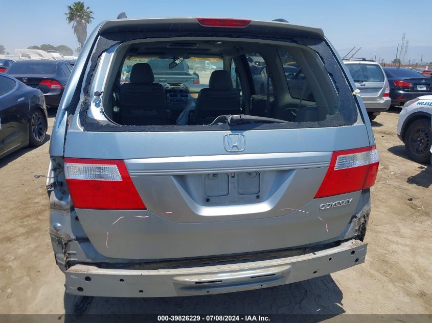 2005 Honda Odyssey Ex-L VIN: 5FNRL38735B041586 Lot: 39826229